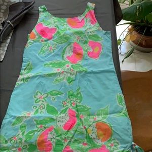 Lilly size 12 shift with gold back zip